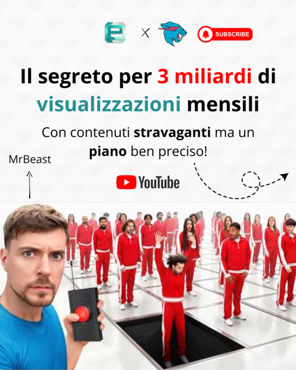 Mr beast che crea contenuti stravaganti